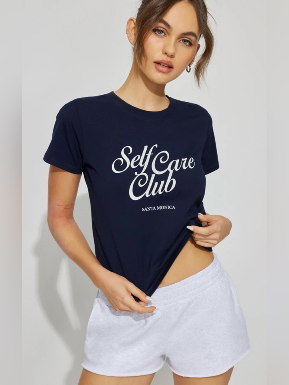 Garage Graphic Shirt Womens Extra Small Navy